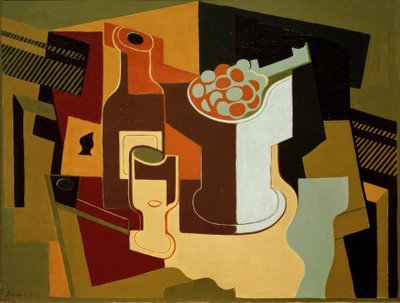 Bottle and Compote by Juan Gris